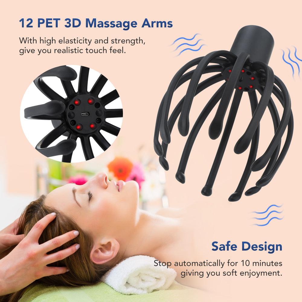 Octopus Electric Head Massage Tingler - Wizcoffer