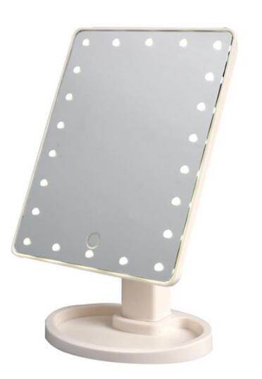 Portable 360 Degree Rotation Touch Induction Tabletop Cosmetic Mirror - Wizcoffer
