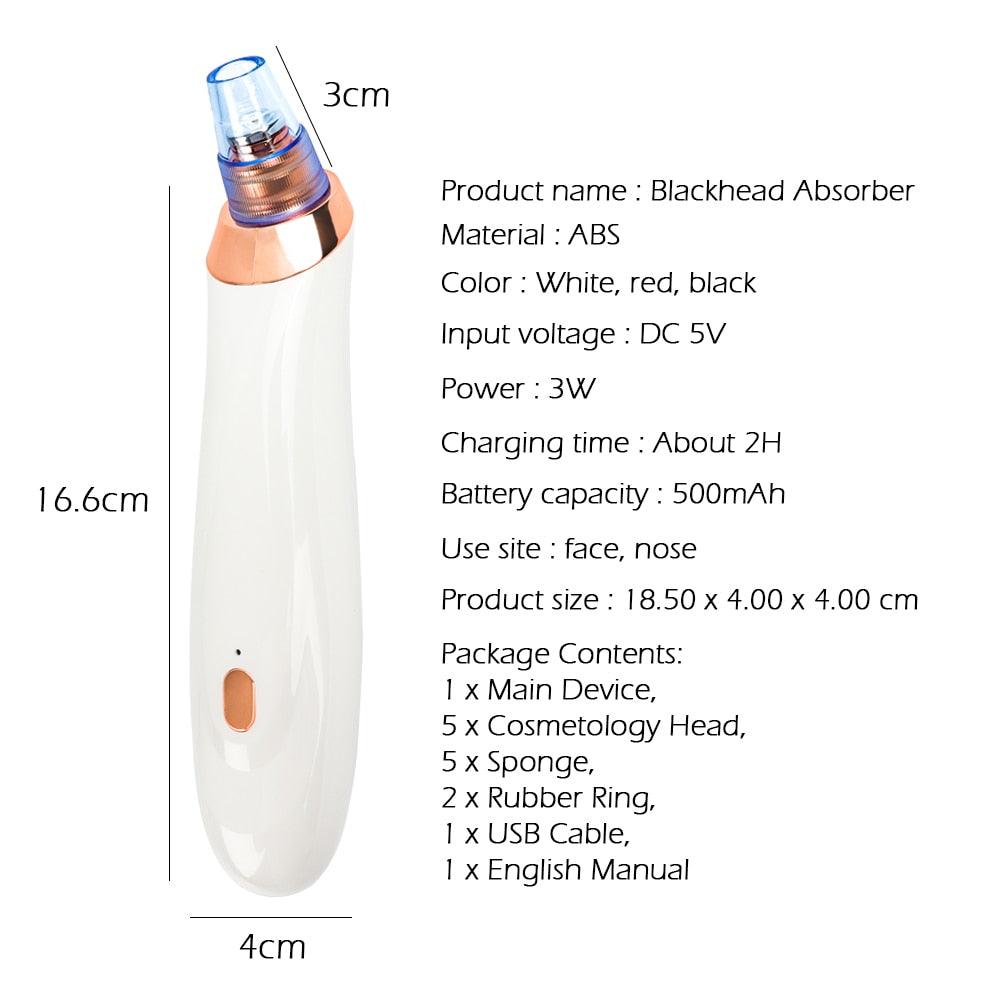 Blackhead instrument pore cleaner to blackhead artifact electric acne machine to blackhead - Wizcoffer