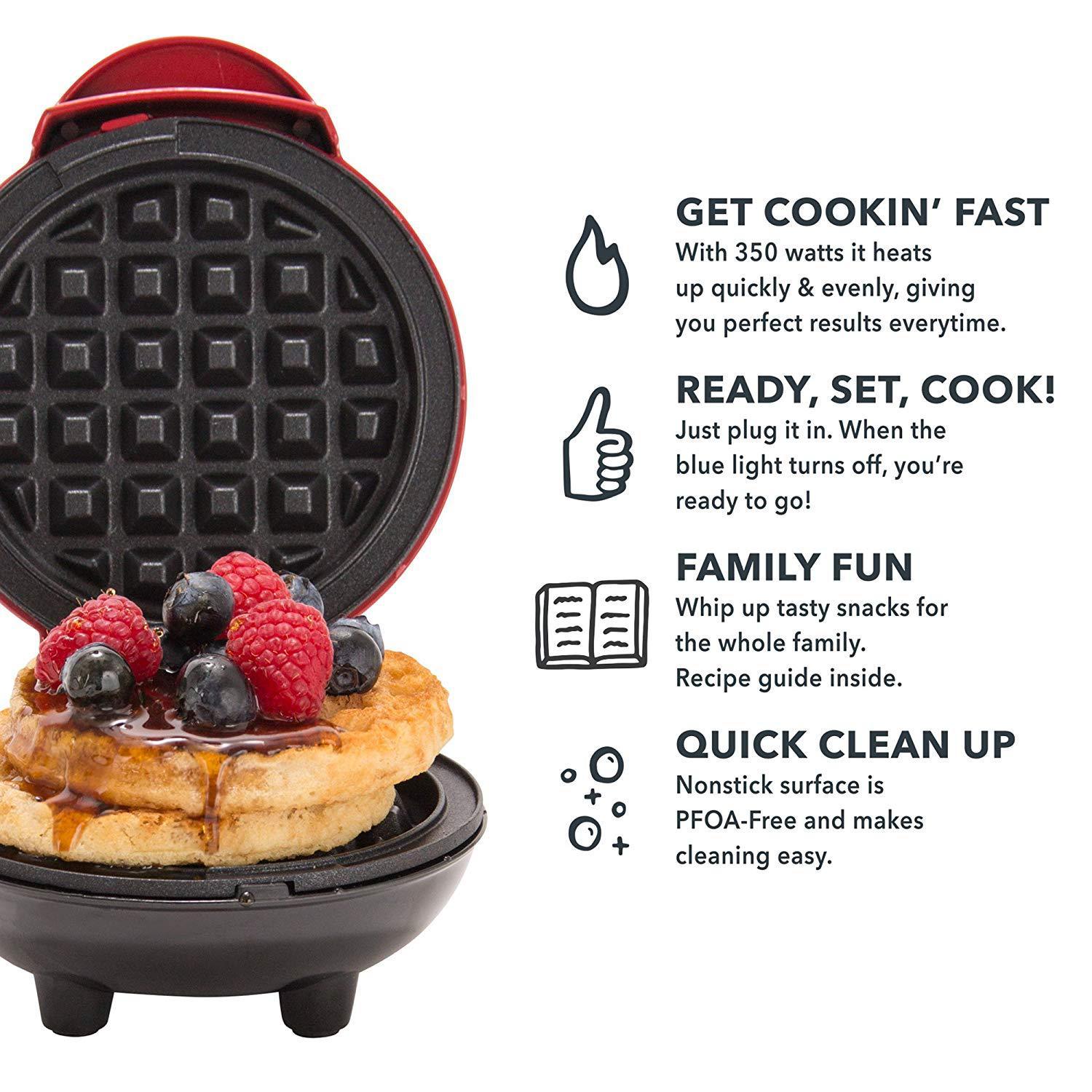 Mini Waffle Maker Household Children's Baking Machine Cake Maker - Wizcoffer