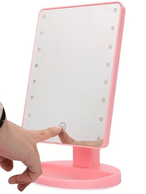 Portable 360 Degree Rotation Touch Induction Tabletop Cosmetic Mirror - Wizcoffer