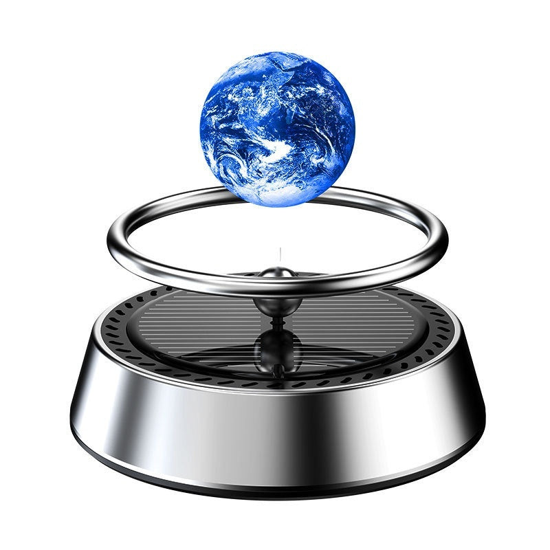 Solar Energy Rotating Car Aromatherapy Aluminum Alloy Car Interior Decoration Ornament - Wizcoffer