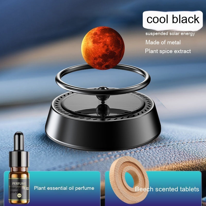 Solar Energy Rotating Car Aromatherapy Aluminum Alloy Car Interior Decoration Ornament - Wizcoffer