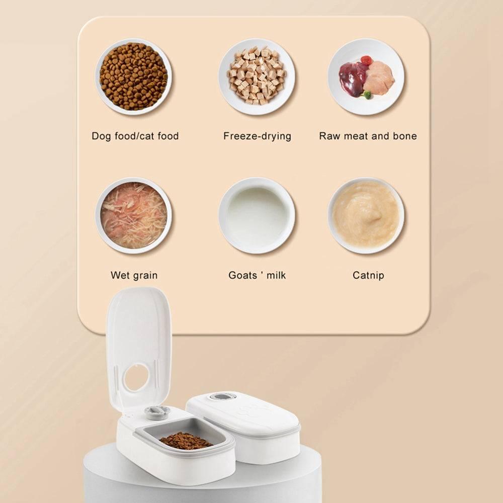 Automatic Pet Feeder Smart Food Dispenser For Cats Dogs Timer Stainless Steel Bowl Auto Dog Cat Pet Feeding Pets Supplies - Wizcoffer