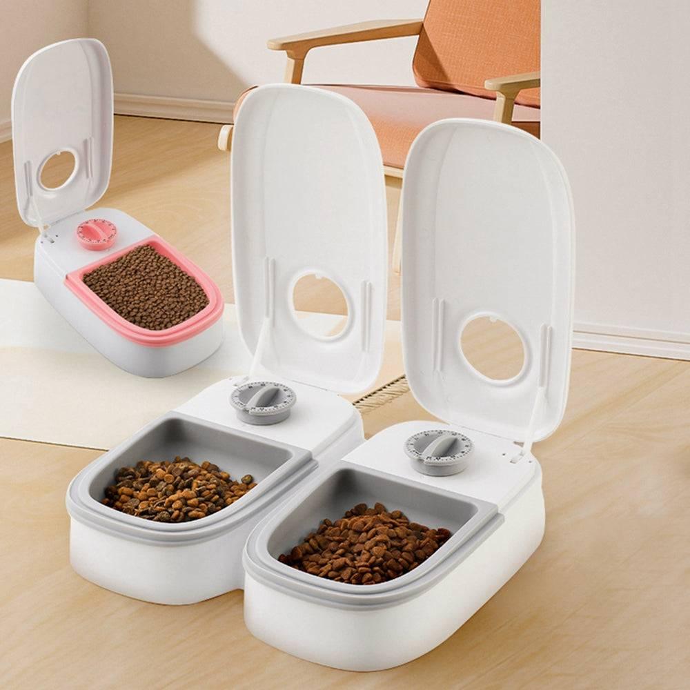 Automatic Pet Feeder Smart Food Dispenser For Cats Dogs Timer Stainless Steel Bowl Auto Dog Cat Pet Feeding Pets Supplies - Wizcoffer