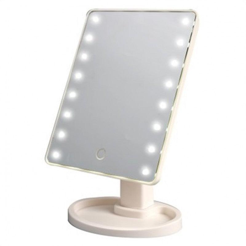 Portable 360 Degree Rotation Touch Induction Tabletop Cosmetic Mirror - Wizcoffer