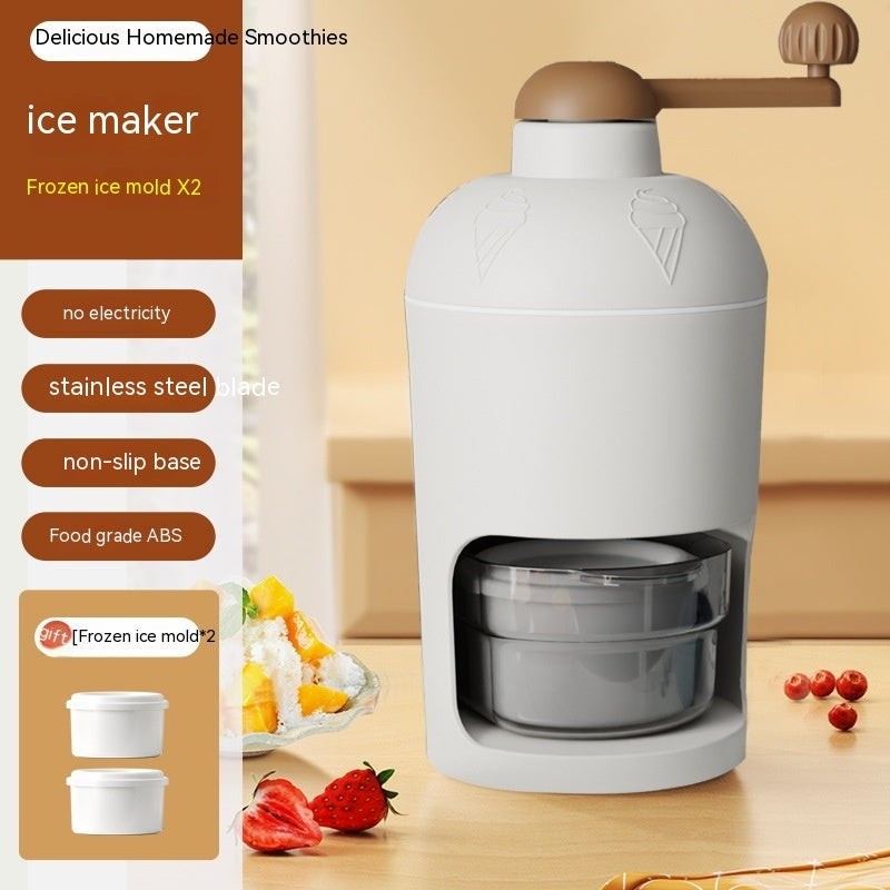 Manual Ice Crusher Household Small Ice Crushing Stall Hand Ice Breaking Ice Maker - Wizcoffer