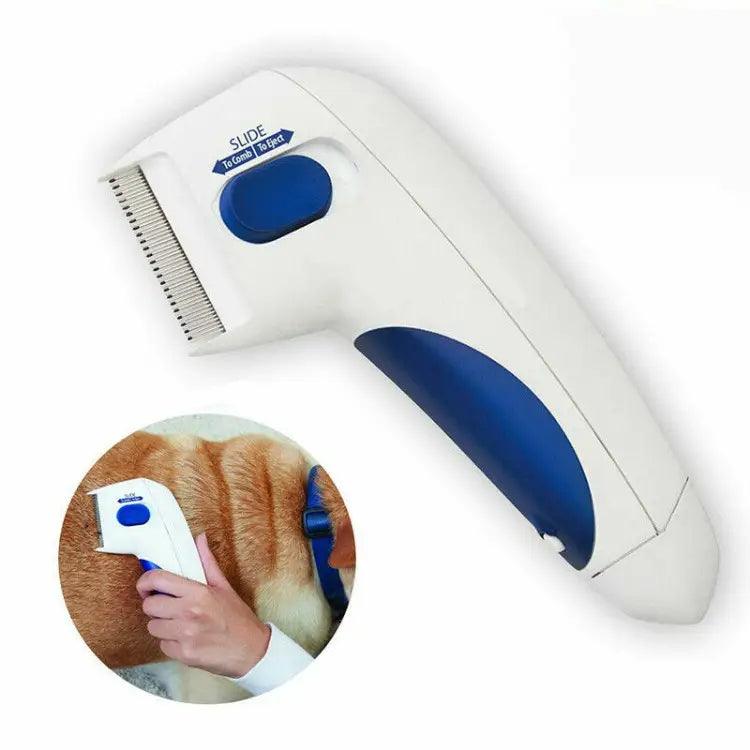 Pet Cat Dog Electric Terminator Brush Anti Removal Kill Lice Cleaner Electric Head Pet Fleas Electronic Lice Comb For Dog - Wizcoffer
