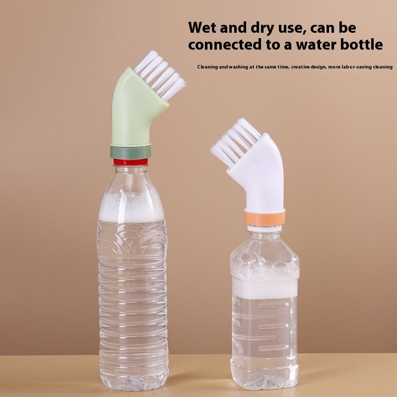 Creative Connectable Water Bottle Cleaning Brush Wet And Dry Dual Use - Wizcoffer
