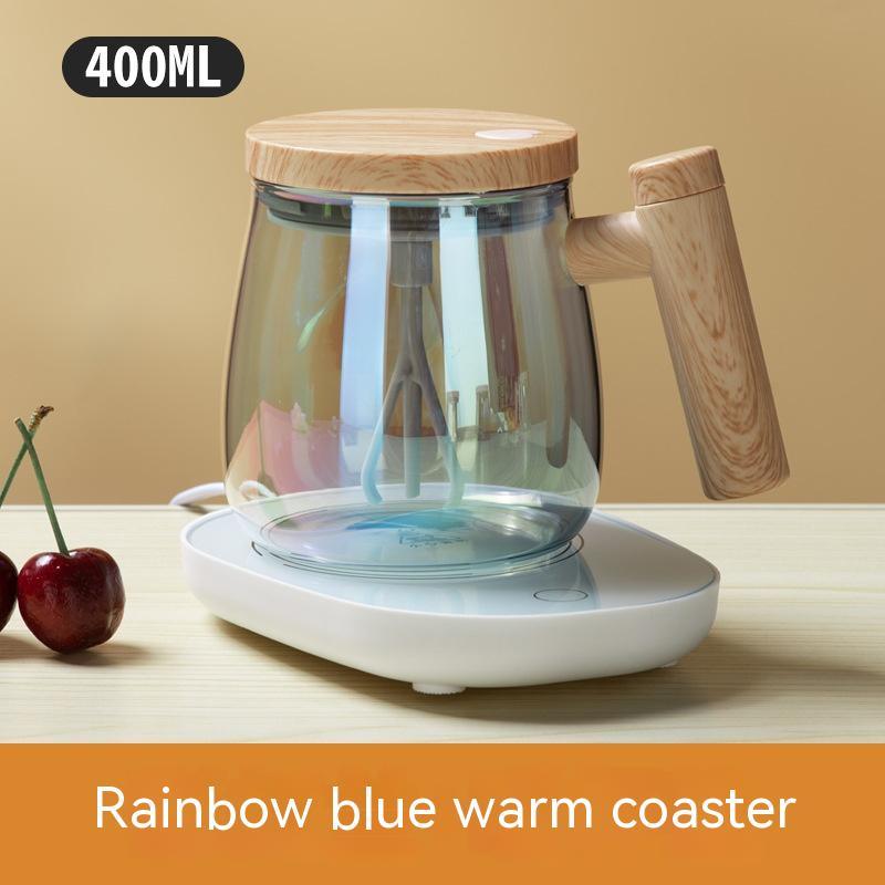 400ML Self Stirring Coffee Mug Electric Mixing Glass Coffee CupHigh Speed Fast Automatic Coffee Cup For Gyms Dining Room Kitchen Gadgets - Wizcoffer
