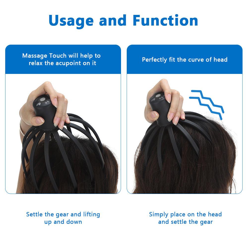 Octopus Electric Head Massage Tingler - Wizcoffer