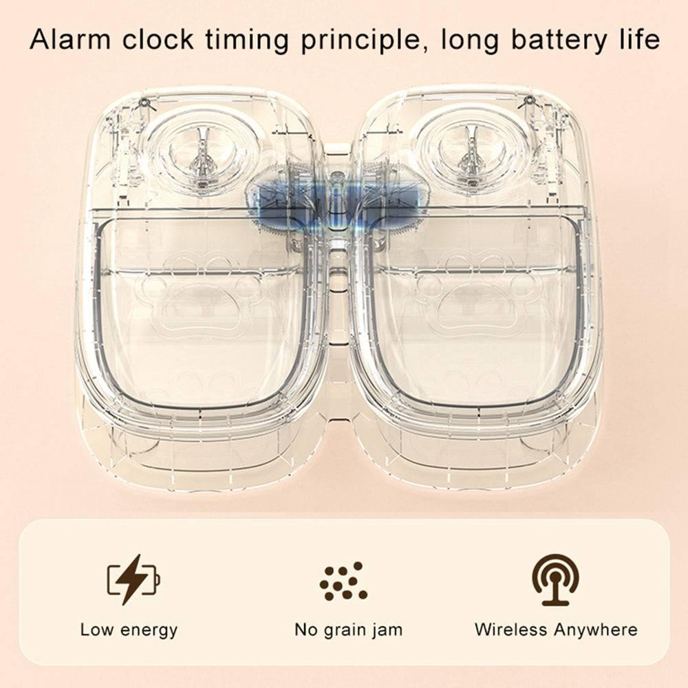 Automatic Pet Feeder Smart Food Dispenser For Cats Dogs Timer Stainless Steel Bowl Auto Dog Cat Pet Feeding Pets Supplies - Wizcoffer