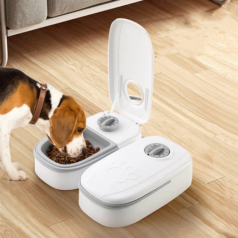 Automatic Pet Feeder Smart Food Dispenser For Cats Dogs Timer Stainless Steel Bowl Auto Dog Cat Pet Feeding Pets Supplies - Wizcoffer